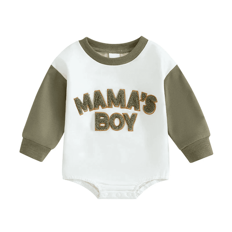 Mama's Boy Cozy Romper Sweatshirt - The Little Big Store