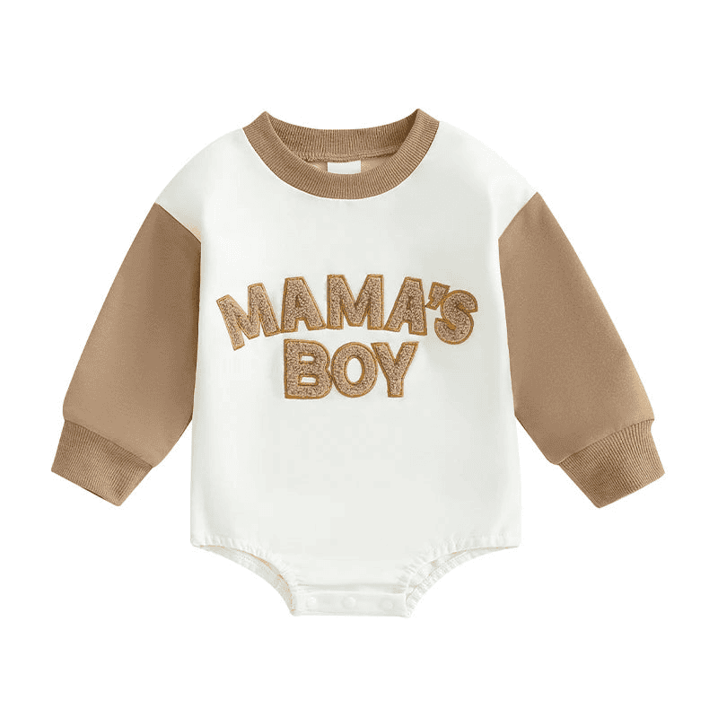Mama's Boy Cozy Romper Sweatshirt - The Little Big Store