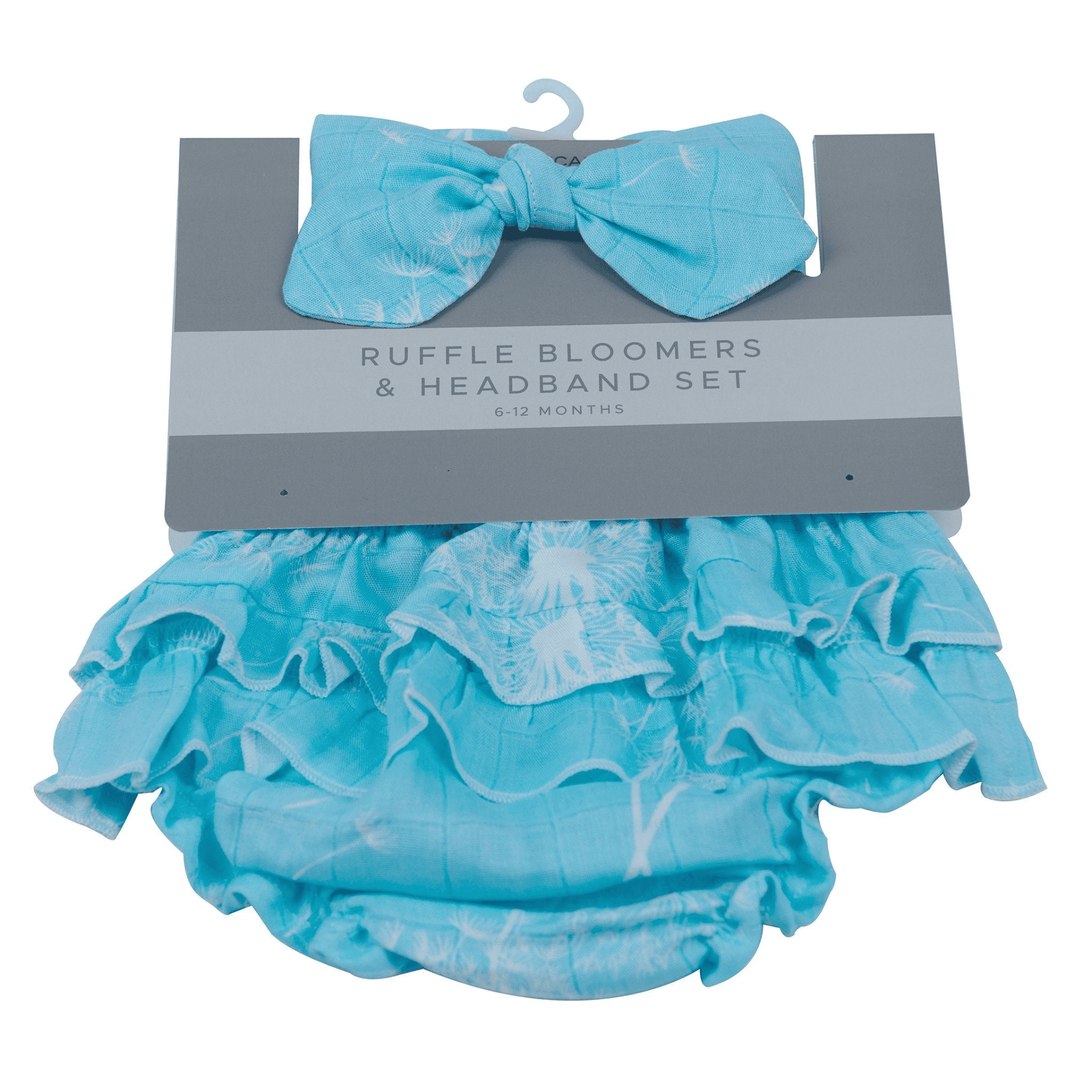 Dandelion Seeds Ruffle Bamboo Bloomer Headband Set - The Little Big Store