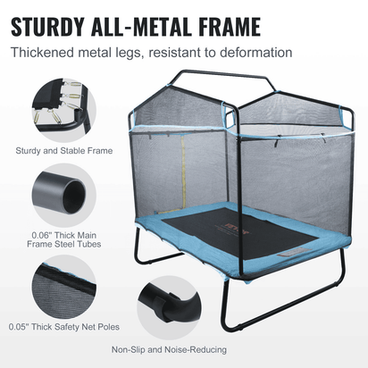 VEVOR 6FT Trampoline for Kids, 72