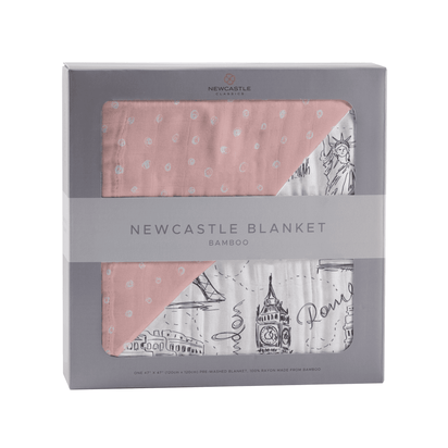 Pearl Polka Dot and London, Paris, New York Newcastle Blanket - The Little Big Store