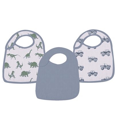 Rough Terrain Cotton Snap Bibs - The Little Big Store