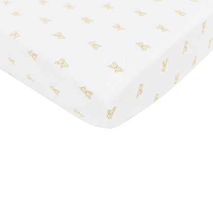 Teddy Bear Cotton Muslin Crib Sheet - The Little Big Store