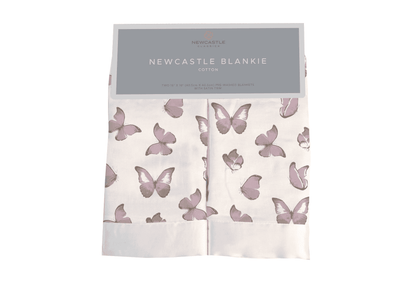 Winsome Butterflies Cotton Muslin Security Baby Blankie - The Little Big Store
