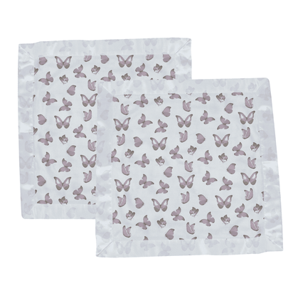 Winsome Butterflies Cotton Muslin Security Baby Blankie - The Little Big Store
