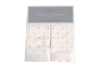 Black and White Polka Dot Bamboo Newcastle Blankie - The Little Big Store