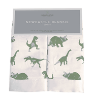 Granite Green Dinosaurs Cotton Newcastle Blankie - The Little Big Store