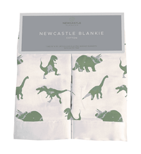 Granite Green Dinosaurs Cotton Newcastle Blankie - The Little Big Store