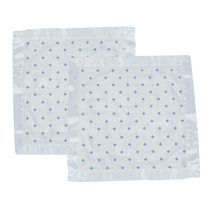Periwinkle Diamond Polka Dot Bamboo Newcastle Blankie - The Little Big Store
