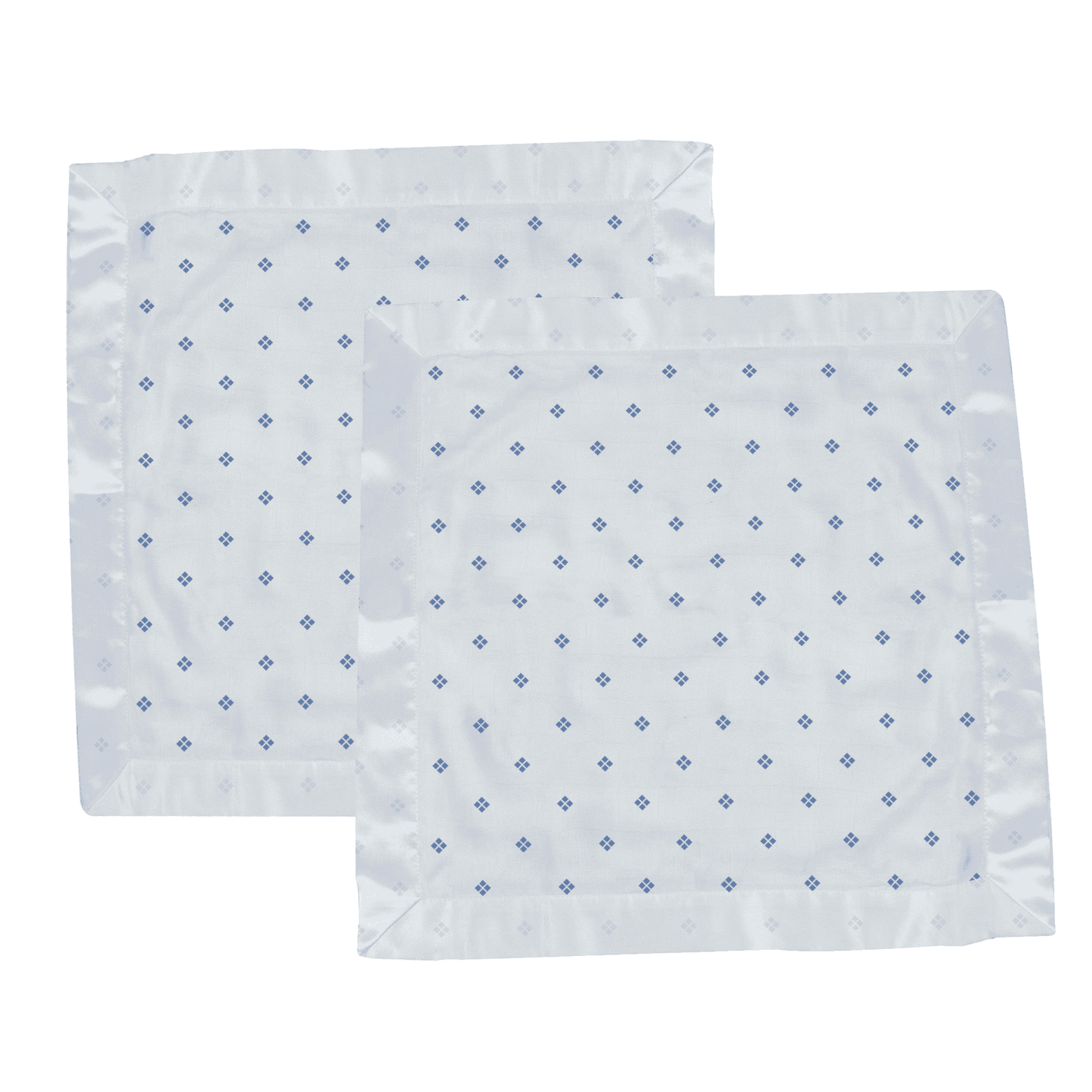 Periwinkle Diamond Polka Dot Bamboo Newcastle Blankie - The Little Big Store