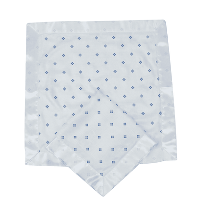 Periwinkle Diamond Polka Dot Bamboo Newcastle Blankie - The Little Big Store