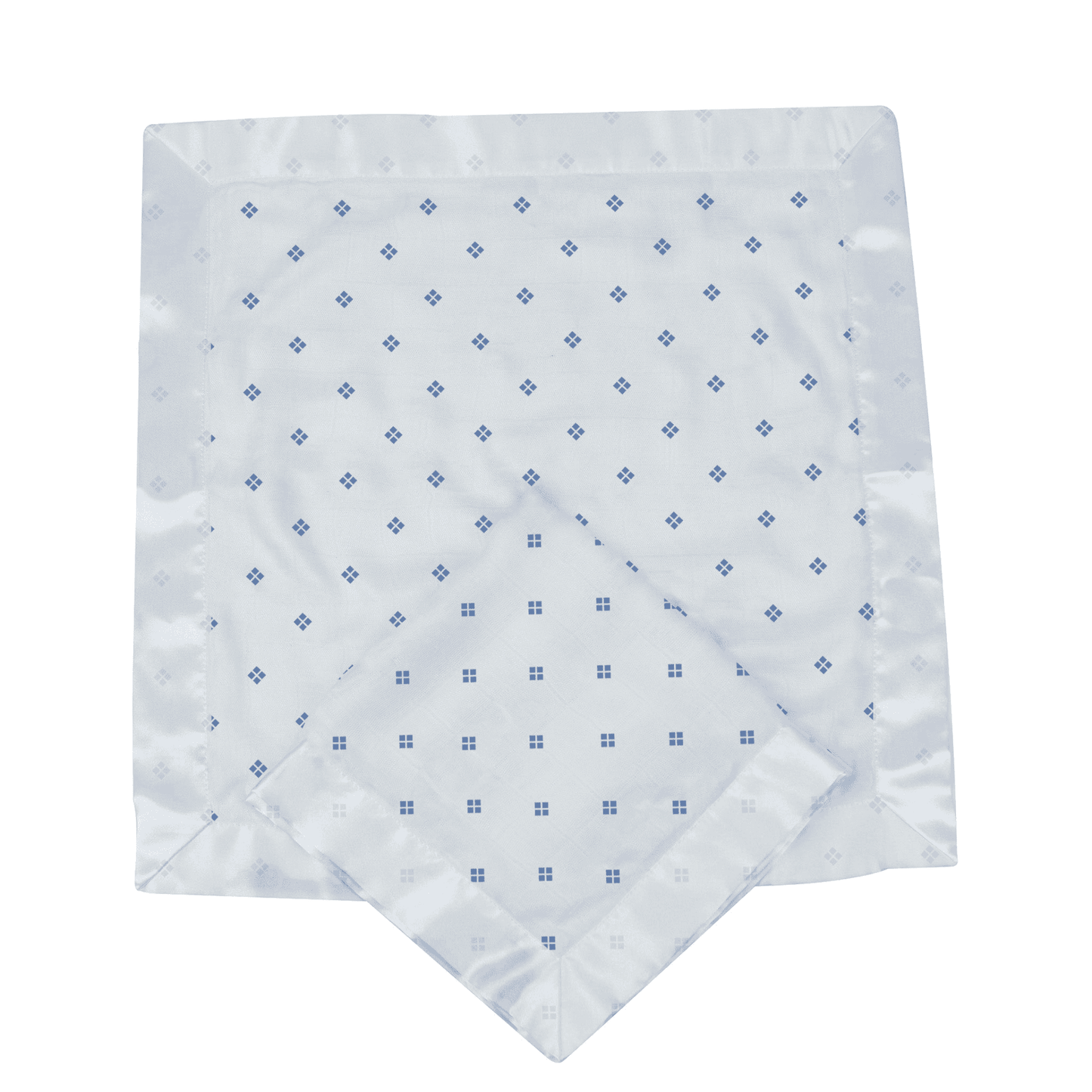 Periwinkle Diamond Polka Dot Bamboo Newcastle Blankie - The Little Big Store