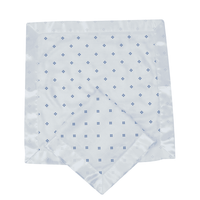 Periwinkle Diamond Polka Dot Bamboo Newcastle Blankie - The Little Big Store