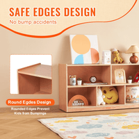 VEVOR Storage Shelf Tray Cabinet 5-Section Cubby Storage 2-Shelf for Home School, Kid Cubby Lockers - The Little Big Store