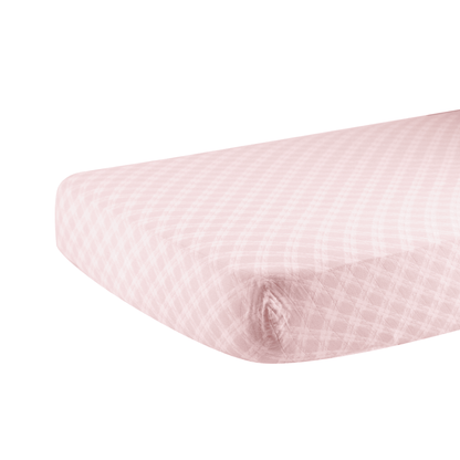 Primrose Pink Plaid Cotton Muslin Crib Sheet - The Little Big Store