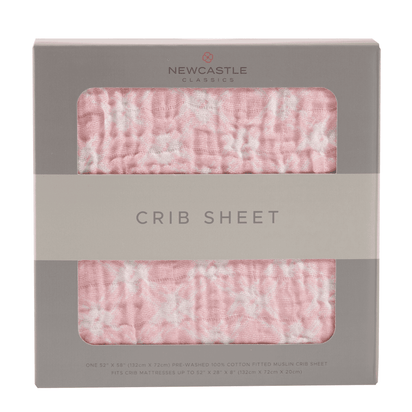 Primrose Pink Plaid Cotton Muslin Crib Sheet - The Little Big Store