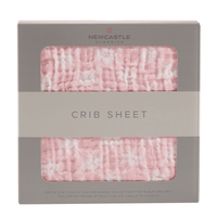 Primrose Pink Plaid Cotton Muslin Crib Sheet - The Little Big Store