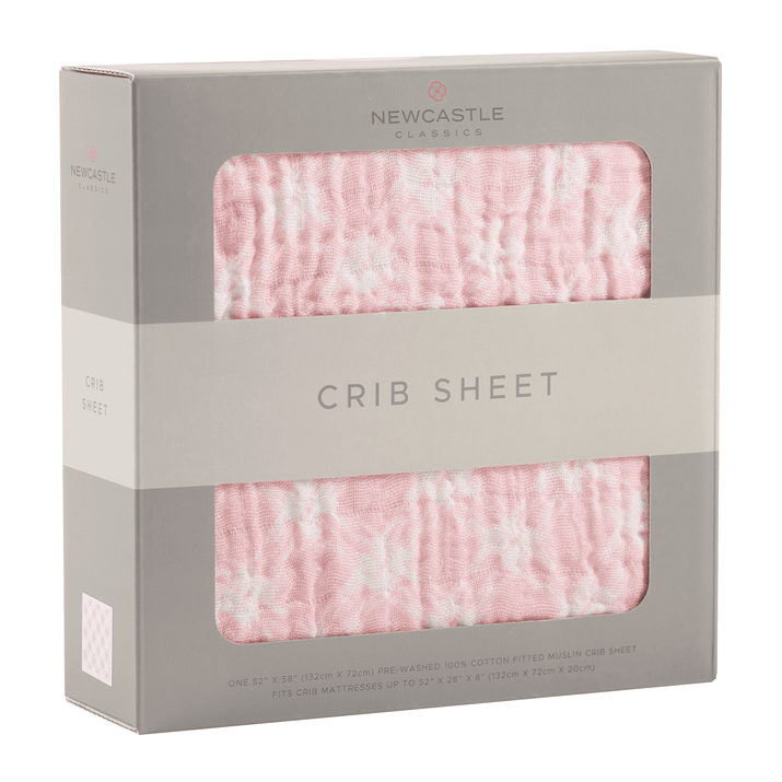 Primrose Pink Plaid Cotton Muslin Crib Sheet - The Little Big Store