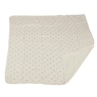 Lavender Flower and White Bamboo Muslin Newcastle Blanket - The Little Big Store