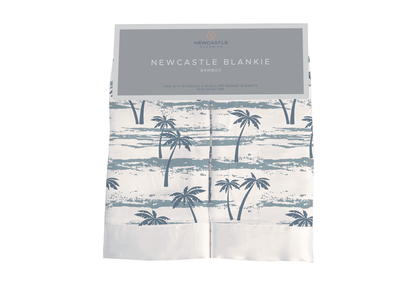 Ocean Palm Trees Bamboo Newcastle Blankie - The Little Big Store