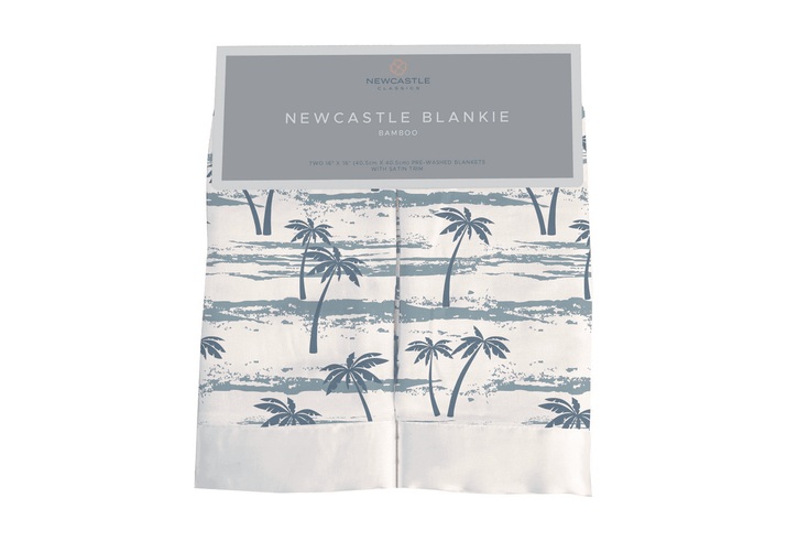 Ocean Palm Trees Bamboo Newcastle Blankie - The Little Big Store