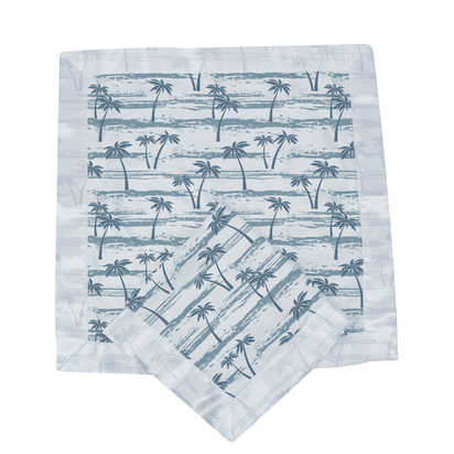 Ocean Palm Trees Bamboo Newcastle Blankie - The Little Big Store