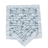 Ocean Palm Trees Bamboo Newcastle Blankie - The Little Big Store