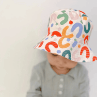 Embroidered Double Sided Baby Bucket Hat for Children