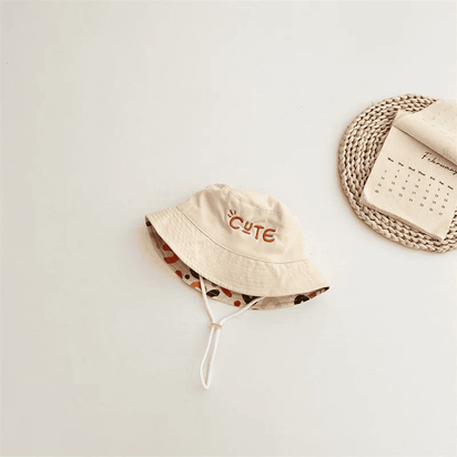 Embroidered Double Sided Baby Bucket Hat for Children