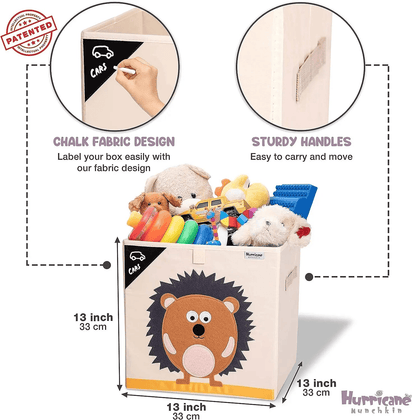 Squared Foldable Storage Box with Animals Multivariant - The Little Big Store