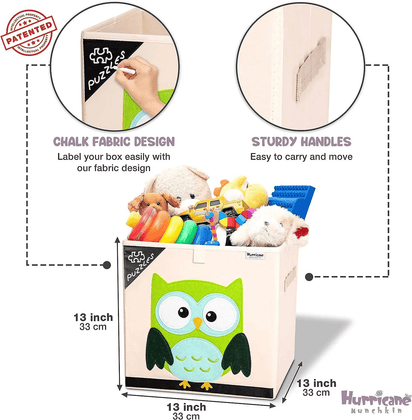 Squared Foldable Storage Box with Animals Multivariant - The Little Big Store