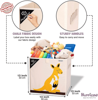 Squared Foldable Storage Box with Animals Multivariant - The Little Big Store