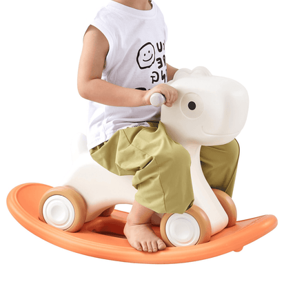 VEVOR 3 in 1 Rocking Horse for Toddlers 1-3 Years, Baby Rocking Horse with Detachable Balance Board and 4 Smooth Wheels, Support up to HDPE Material 80 lbs Kids Ride on Toy, 40° Swinging, Red - The Little Big Store