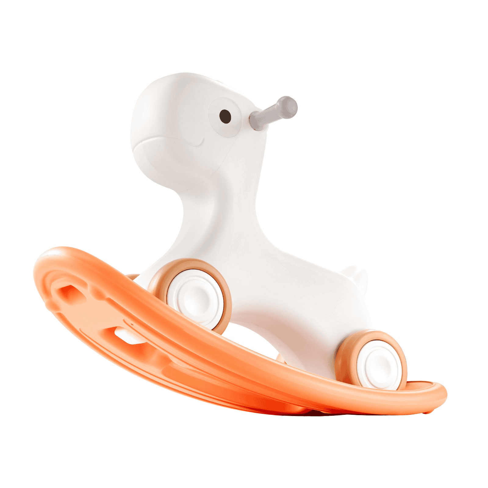 VEVOR 3 in 1 Rocking Horse for Toddlers 1-3 Years, Baby Rocking Horse with Detachable Balance Board and 4 Smooth Wheels, Support up to HDPE Material 80 lbs Kids Ride on Toy, 40° Swinging, Red - The Little Big Store