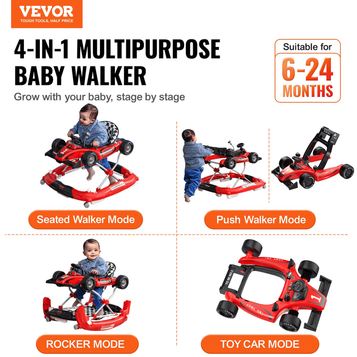 VEVOR TotJourney™ 4-in-1 Baby Walker - The Little Big Store