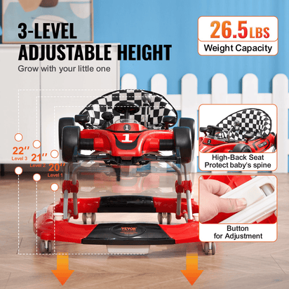 VEVOR TotJourney™ 4-in-1 Baby Walker - The Little Big Store