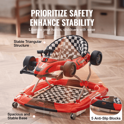 VEVOR TotJourney™ 4-in-1 Baby Walker - The Little Big Store