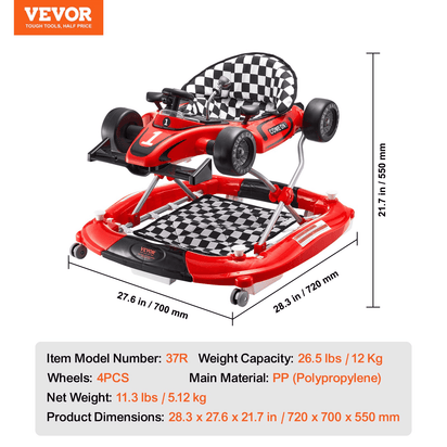 VEVOR TotJourney™ 4-in-1 Baby Walker - The Little Big Store