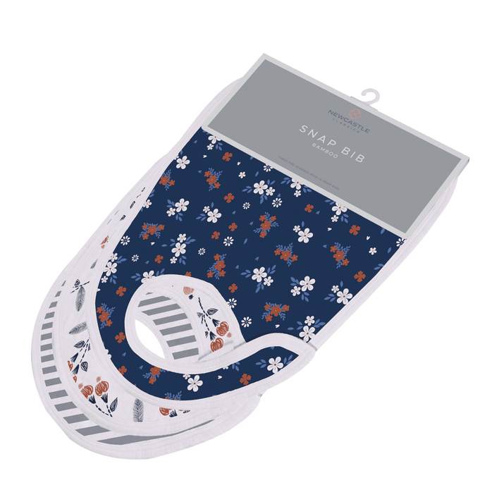 Blooms Floral Snap Bib Set of 3 - The Little Big Store