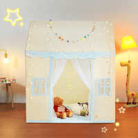 VEVOR Kids Play Tent, Kids Tent for Kids 1-5 Years Old, Toddler Tent with Mat and Tent Lamp, Tent for Kids with Windows for Indoor and Outdoor, Play House Castle Tent for Boys and Girls, Beige - The Little Big Store