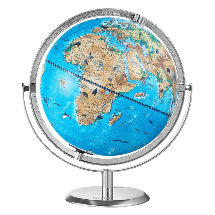 VEVOR Educational Globe for Kids, 10 in/254 mm, Interactive AR World Globe with AR Golden Globe APP LED Night Lighting 720° Rotation, STEM Toy Gifts for Kids Compatible with Android or iOS Devices - The Little Big Store