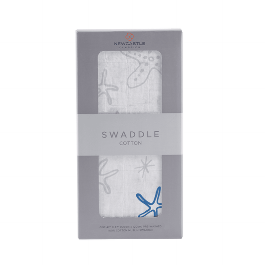 Starfish Cotton Muslin Swaddle - The Little Big Store
