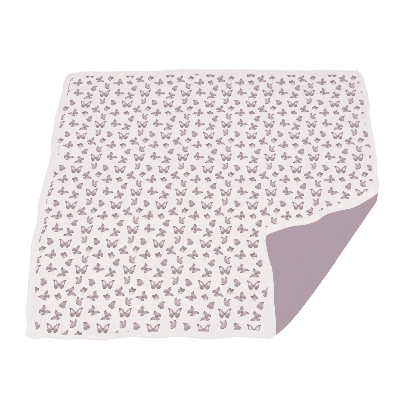 Winsome Butterflies and Orchid Lavender Cotton Newcastle Blanket - The Little Big Store