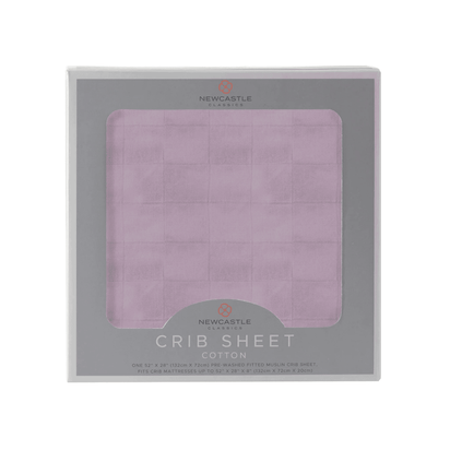 Orchid Lavender Cotton Crib Sheet - The Little Big Store