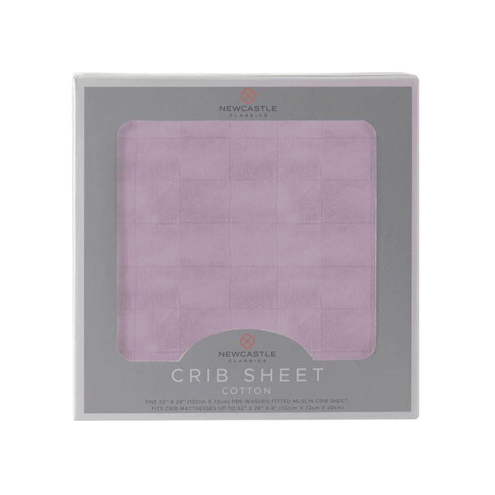 Orchid Lavender Cotton Crib Sheet - The Little Big Store