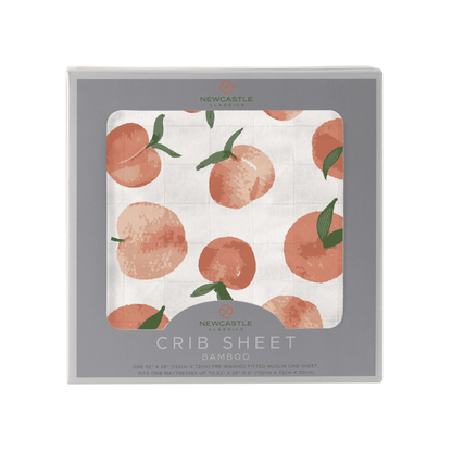 Carnelian Peaches Crib Sheet - The Little Big Store