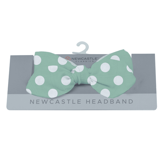 Jade Polka Dot Newcastle Headband - The Little Big Store