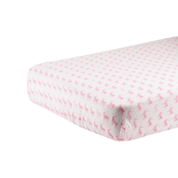 Pink Deer Cotton Muslin Crib Sheet - The Little Big Store
