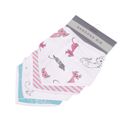 Dandelions Bamboo Bandana Bib 4PK - The Little Big Store