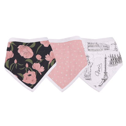 London, Paris, New York Bandana Bib - Set of 3 - The Little Big Store